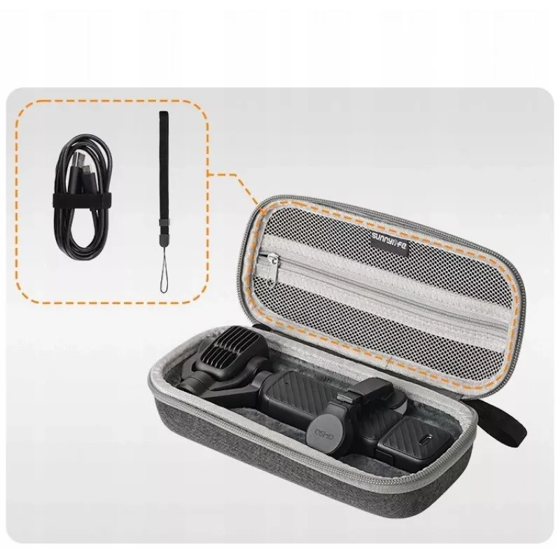 SUNNYLIFE pevné puzdro pre DJI Osmo Pocket 4 Pro / 4p – sivá