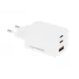MOVANO GaN 65W 2x USB-C PD + USB-A nabíjačka (biela)