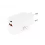 MOVANO GaN 20W USB-C PD + USB-A nabíjačka (biela)