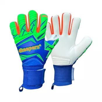 4Keepers Force V5.25 Twist HNC brankárske rukavice modro-zelená veľkosť 10.5