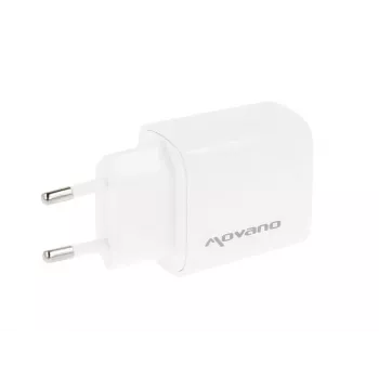 MOVANO GaN 30W USB-C PD + USB-A nabíjačka (biela)