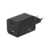 MOVANO GaN 65W 2x USB-C PD + USB-A nabíjačka (čierna)