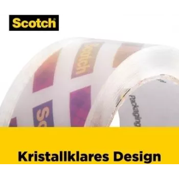 3M Scotch 195-EF transparentná baliaca páska, 48 mm x 20,3 m