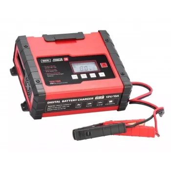 IDEAL nabíjačka PRAKTIK CHARGER 15 LCD, nabíjacie napätie: 12V/6V, 15A/7.5A, 9-stupňová automatická, IP65