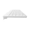 NATEC Tang US bezdrôtová Bluetooth + 2,4 GHz Silent Slim klávesnica, biela