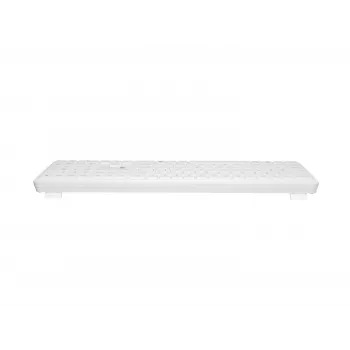 NATEC Tang US bezdrôtová Bluetooth + 2,4 GHz Silent Slim klávesnica, biela