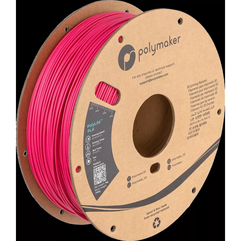 Polymaker PolyLite PLA filament pre 3D tlačiarne 1,75 mm 1 kg purpurová PA02054