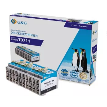 G&G kompatibilná sada atramentových kaziet pre Canon PGI-710/CLI-711 – čierna, azúrová, purpurová, žltá – 4 ks (NP-R-0711 séria) 1P0711-10