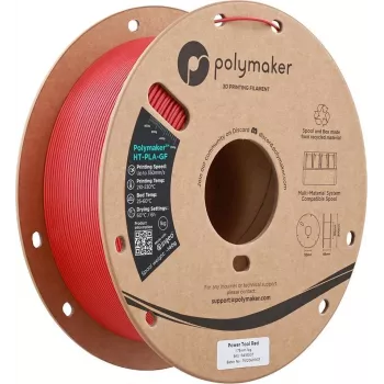 Polymaker HT-PLA-GF 1,75 mm Power Tool Red 1 kg - vysokoteplotný sklom vláknami vystužený PLA filament