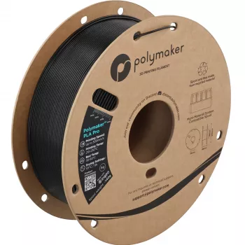 Polymaker PolyLite PLA Pro 1,75 mm HS Tough Metal Black 1 kg 3D filament (PA13027)