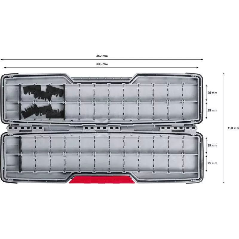 Bosch Accessories 2607011826 medzikrabica pre systém L-BOXX (antracitová)
