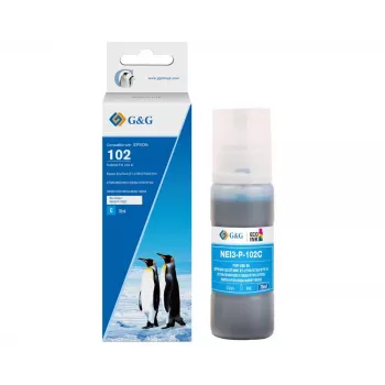 G&G kompatibilná atramentová fľaša Epson 102/C13T03R240 cyan (20694)