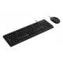 Rapoo NX1500 káblová sada klávesnice a myši, Full-Size QWERTZ, čierna R-13100