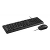 Rapoo NX1500 káblová sada klávesnice a myši, Full-Size QWERTZ, čierna R-13100