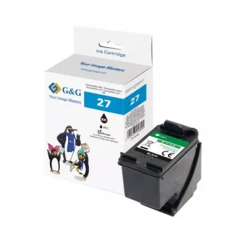 G&G kompatibilná čierna atramentová kazeta GP-H27BK pre HP 27 (C8727A)