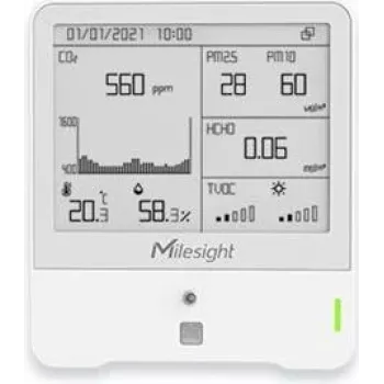 Milesight IoT AM308 LoRaWAN interiérový senzor prostredia, E-Ink displej, 8-in-1 IAQ (AM308-868M)