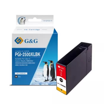 G&G kompatibilná atramentová kazeta pre Canon PGI-2500XLBK (9859) – vysoká výťažnosť čierna