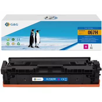 G&G XL tonerová kazeta kompatibilná s Canon 067H purpurová (21619)