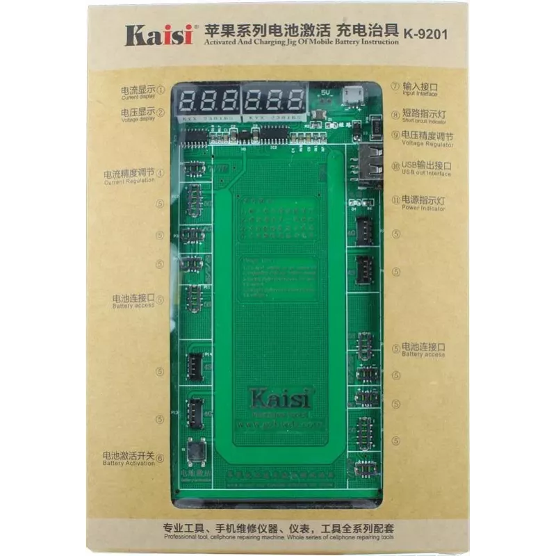 KAISI K-9201 externá nabíjačka batérií pre Apple iPhone 4/4S/5/5S/5C