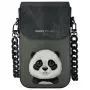 Nimmy Big Eyed Pet 2.0 Panda Taška cez rameno na telefón - Čierna PU koža