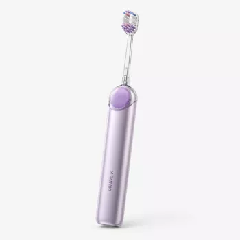 RANVOO PQ5 Pure Sonic elektrická zubná kefka, fialová, 5 režimov, 4 hlavice, USB nabíjanie
