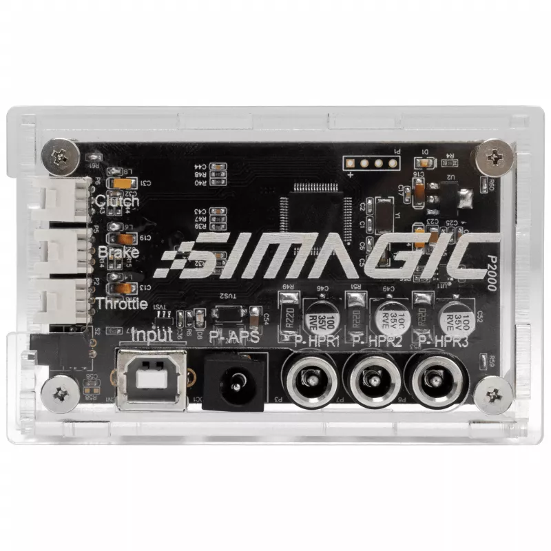 SIMAGIC Haptic Control Box (P2000-HCB) – 4-kanálová haptická spätnoväzbová riadiaca jednotka pre P2000 pedále
