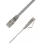 LinkIT plochý U/FTP Cat6A Ethernet patch kábel 4m sivý STP-FL6A-00400-GY
