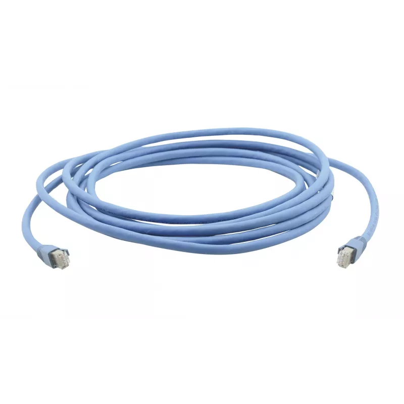Kramer C-UNIKAT séria C-UNIKat-2 sieťový kábel RJ-45 konektor samec na RJ-45 konektor samec 61 cm U/FTP CAT 6a tienený bezhalogénový Snagless robustný modrý RAL 5012 99-3460002