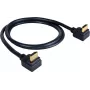 Kramer C-HM/RA2 séria C-HM/RA2-6 High-Speed HDMI kábel s Ethernetom, zahnutý HDMI konektor samec na zahnutý HDMI konektor samec, 1,8 m, trojito tienený, sivý, podpora 4K 97-0144006