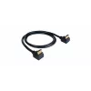 Kramer C-HM/RA2 séria C-HM/RA2-6 High-Speed HDMI kábel s Ethernetom, zahnutý HDMI konektor samec na zahnutý HDMI konektor samec, 1,8 m, trojito tienený, sivý, podpora 4K 97-0144006