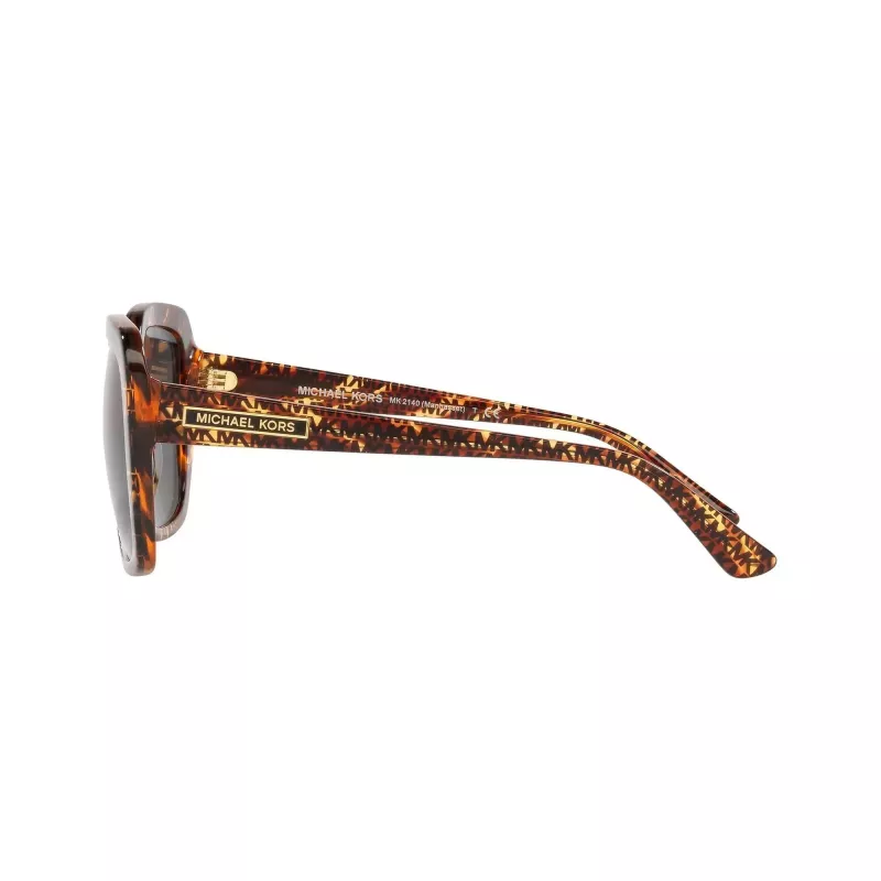 Michael Kors dámske MK2140-366787 hranaté slnečné okuliare, tmavý korytnačinový rám, hnedé gradientové šošovky, 55/18/140 mm
