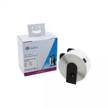 G&G biele termálne adresné etikety 38 x 90 mm, 400/kotúč, kompatibilné s Brother DK-11208 ET-B-G-11208