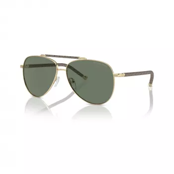 Michael Kors dámske slnečné okuliare MK1146-10143H svetlozlaté motýlie cat-eye hnedý gradient 59 mm