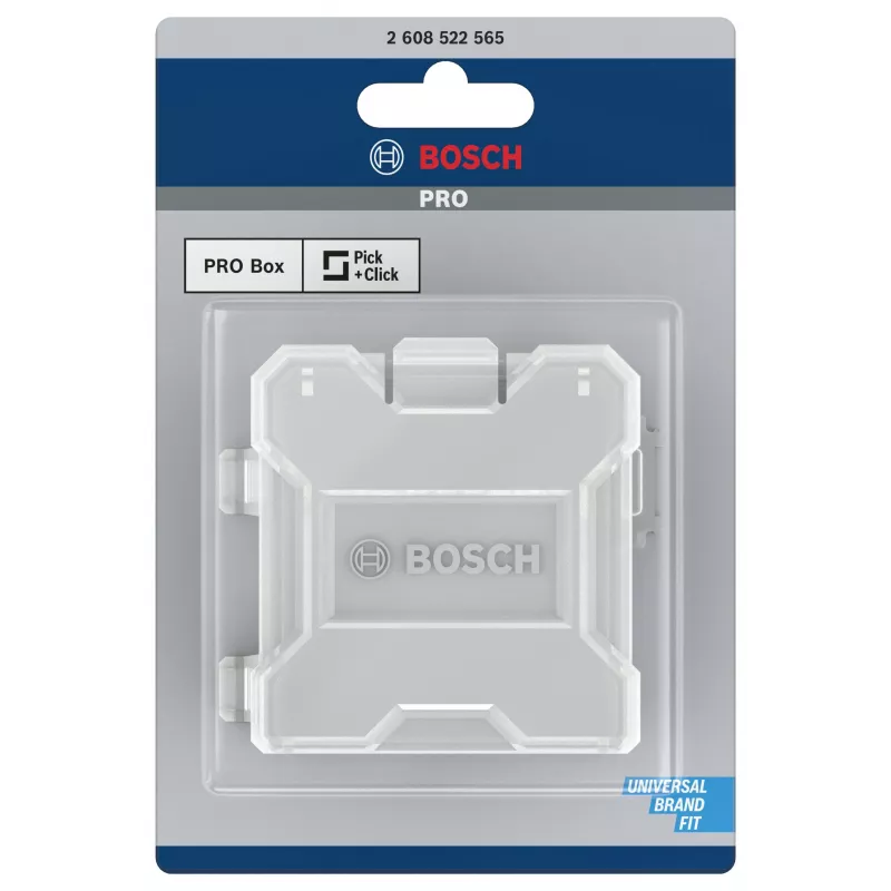 Bosch Accessories 2608522565 Pick and Click úložná krabica M, opakovane uzatvárateľná, čierna/červená