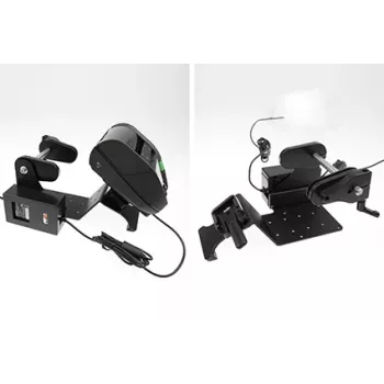 Brodit držiak tlačiarne s funkciou rolky etikiet pre Zebra Alpha 30L/40L, VESA 75/AMPS, MultiMoveClip, eliminátor batérie (217038)