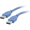 Kramer C-USB3/AA-3 USB 3.0 kábel, Type-A samec na Type-A samec, 0,9 m, modrý 96-0230003
