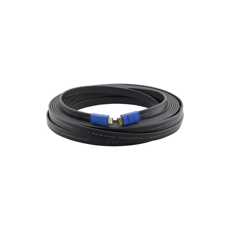 Kramer C-HM/HM/FLAT/ETH-3 vysokorýchlostný HDMI kábel s Ethernetom, 0,91 m, plochý, čierny 97-01014003