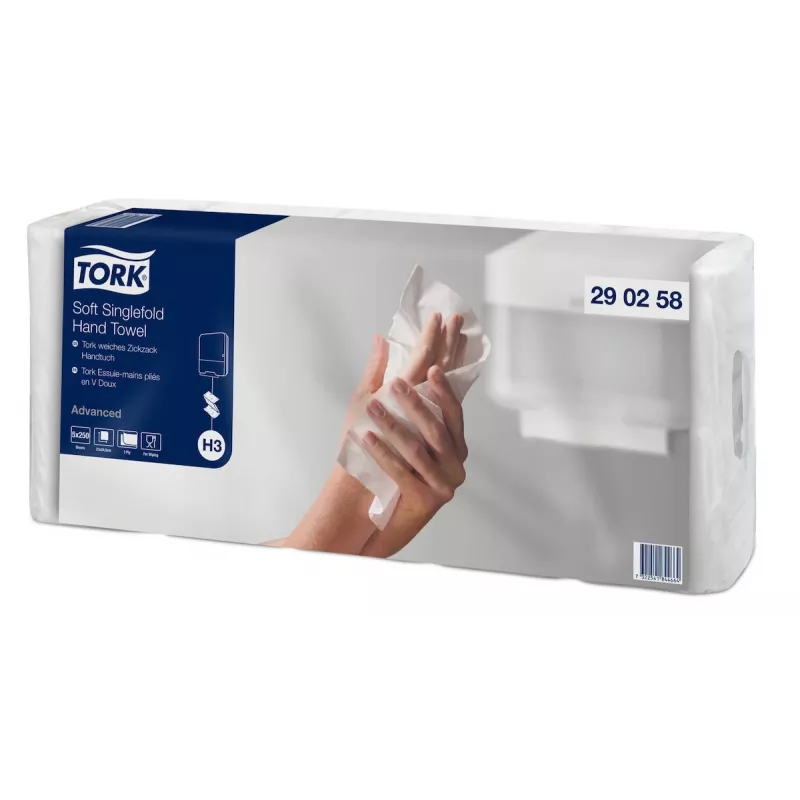 Tork Advanced H3 Z-skladané utierky 2-vrstvové biele (290258) – 3750 utierok