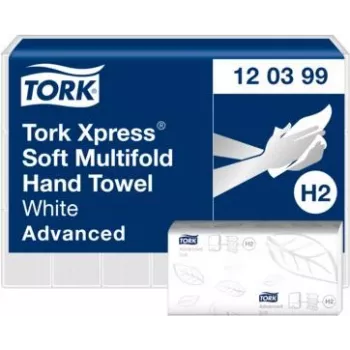 TORK Xpress H2 Advanced multifold utierky, 2-vrstvové, biele, 2850 listov (120399)