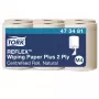 Tork Reflex Advanced M4 centrefeed rolky čistiaceho papiera, 2-vrstvové, prírodné, 429 listov, 6 rolí 473481