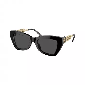 Michael Kors MK2205-300587 dámske cat-eye slnečné okuliare, tmavá škrupinová obruba, tmavosivé šošovky, 52/19/140 mm