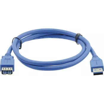 Kramer Electronics USB-A konektor samec na USB-A konektor samica 3.0 predlžovací kábel 3m čierny (96-02310010)