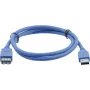 Kramer Electronics USB-A konektor samec na USB-A konektor samica 3.0 predlžovací kábel 3m čierny (96-02310010)