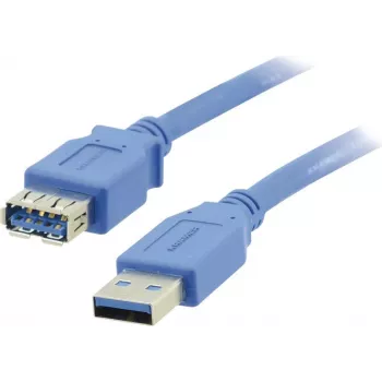 Kramer Electronics USB-A konektor samec na USB-A konektor samica 3.0 predlžovací kábel 3m čierny (96-02310010)