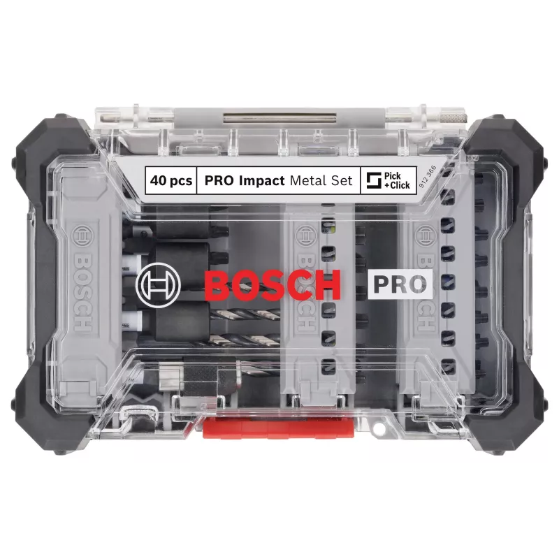 Bosch PRO Impact sada skrutkovacích bitov a vrtákov do kovu 40-dielna (2608521U86)
