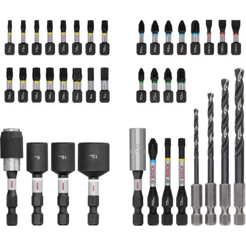 Bosch PRO Impact sada skrutkovacích bitov a vrtákov do kovu 40-dielna (2608521U86)