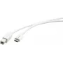 Kramer Electronics C-USB/CB-6 USB 2.0 kábel, USB-C konektor samec na USB-B konektor samec, 1,8 m, biely 96-02357106