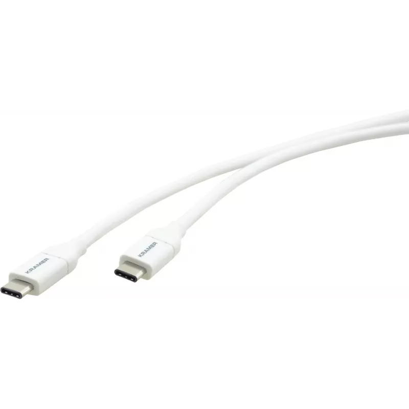Kramer Electronics C-USB/CB-6 USB 2.0 kábel, USB-C konektor samec na USB-B konektor samec, 1,8 m, biely 96-02357106