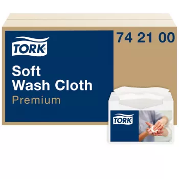 Tork Premium Soft umývacie utierky 1-vrstvové biele, 1080 utierok (742100)
