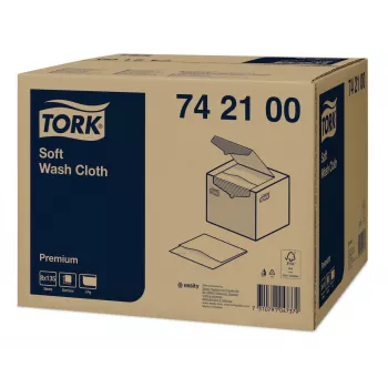 Tork Premium Soft umývacie utierky 1-vrstvové biele, 1080 utierok (742100)